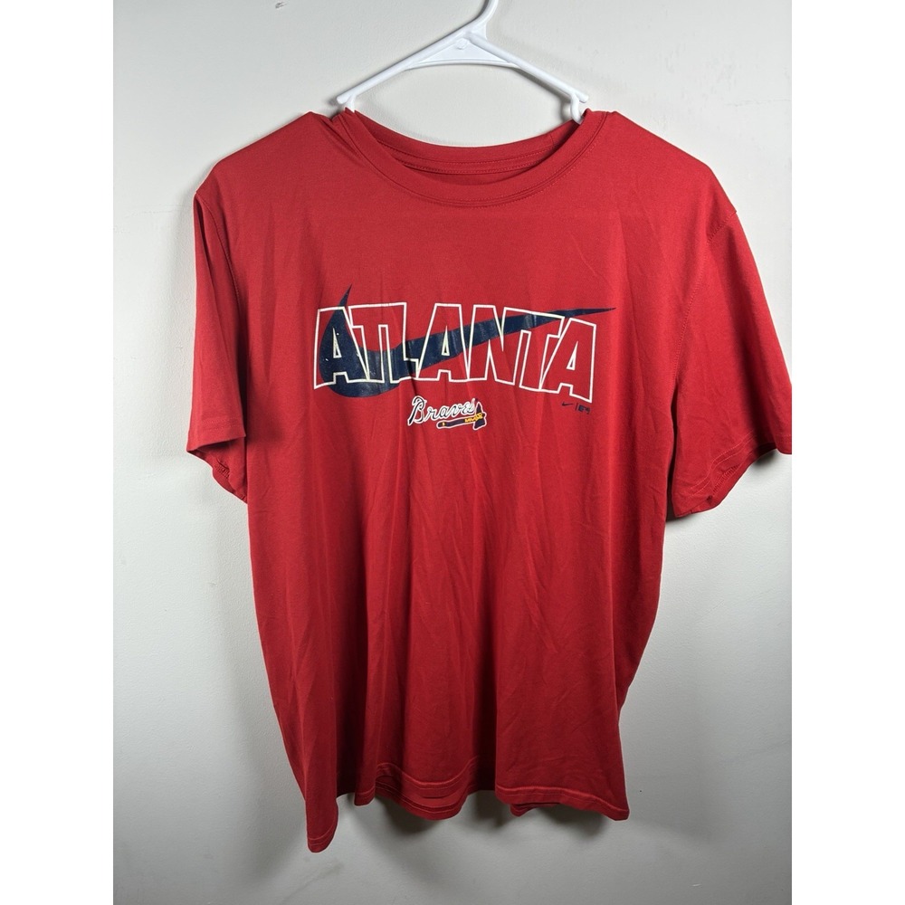 #M140 Men Nike Dri-fit Medium Atlanta Braves Shirt MLB